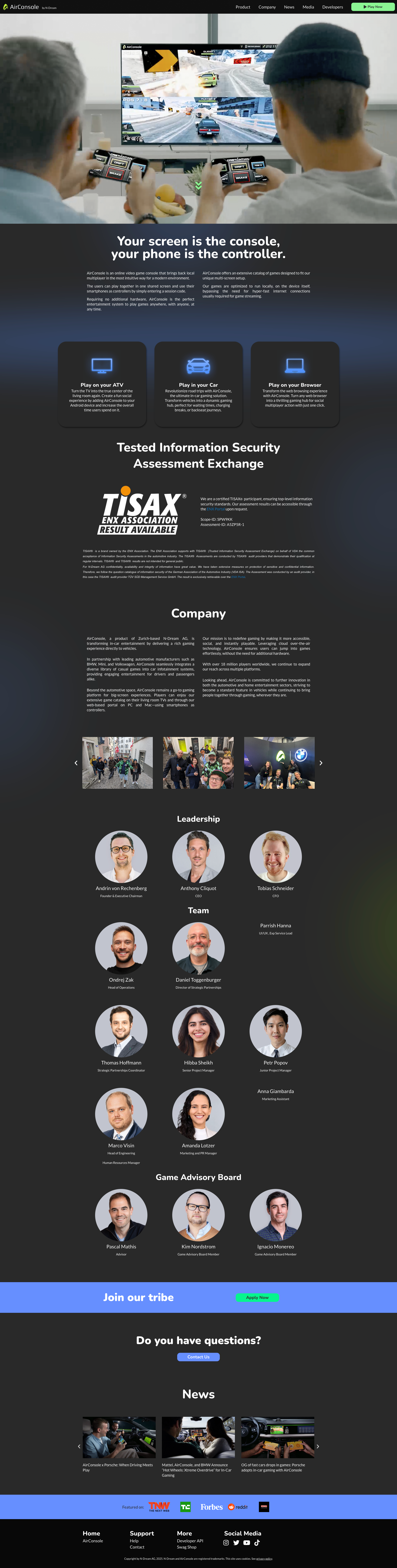 AirConsole — Games & Entretenimento Digital